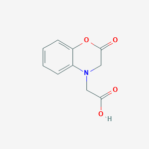 molecular formula C10H9NO4 B2678433 (2-氧代-2,3-二氢-4H-1,4-苯并噁啉-4-基)乙酸 CAS No. 6243-07-8