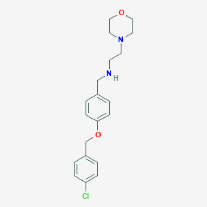 molecular formula C20H25ClN2O2 B267844 N-{4-[(4-chlorobenzyl)oxy]benzyl}-2-(morpholin-4-yl)ethanamine 