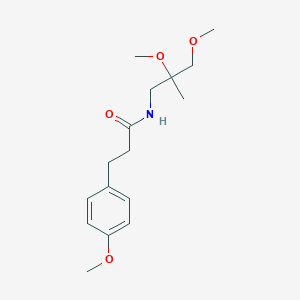 molecular formula C16H25NO4 B2678440 N-(2,3-dimethoxy-2-methylpropyl)-3-(4-methoxyphenyl)propanamide CAS No. 2034451-54-0