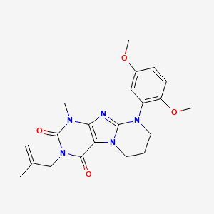 9-(2,5-dimethoxyphenyl)-1-methyl-3-(2-methylprop-2-enyl)-7,8-dihydro-6H-purino[7,8-a]pyrimidine-2,4-dione