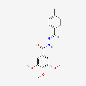 (E)-3,4,5-trimethoxy-N'-(4-methylbenzylidene)benzohydrazide