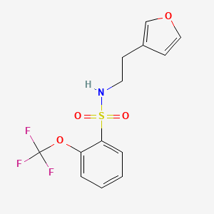 N-(2-(furan-3-yl)ethyl)-2-(trifluoromethoxy)benzenesulfonamide