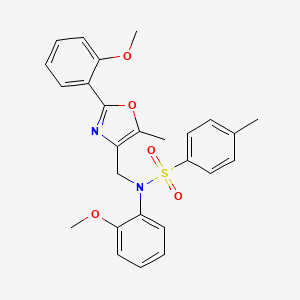 molecular formula C26H26N2O5S B2678497 N-(2-methylphenyl)-3-(6-phenoxypyrimidin-4-yl)benzamide CAS No. 1251688-94-4