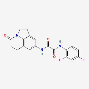 N1-(2,4-difluorophenyl)-N2-(4-oxo-2,4,5,6-tetrahydro-1H-pyrrolo[3,2,1-ij]quinolin-8-yl)oxalamide