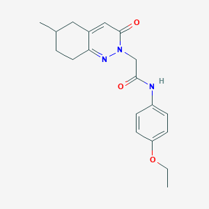 molecular formula C19H23N3O3 B2678514 N-(4-ethoxyphenyl)-2-(6-methyl-3-oxo-5,6,7,8-tetrahydrocinnolin-2(3H)-yl)acetamide CAS No. 933238-67-6