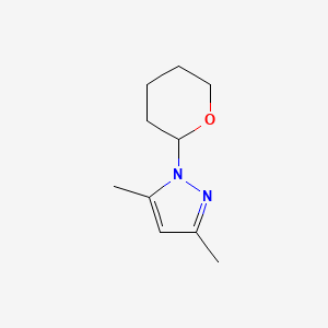 molecular formula C10H16N2O B2678522 3,5-dimethyl-1-(oxan-2-yl)-1H-pyrazole CAS No. 1820650-04-1