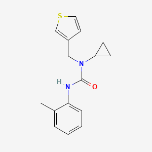 1-Cyclopropyl-1-(thiophen-3-ylmethyl)-3-(o-tolyl)urea
