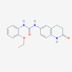 molecular formula C18H19N3O3 B2678540 1-(2-乙氧基苯基)-3-(2-氧代-1,2,3,4-四氢喹啉-6-基)脲 CAS No. 1172726-62-3