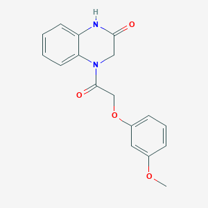 4-[(3-methoxyphenoxy)acetyl]-3,4-dihydroquinoxalin-2(1H)-one