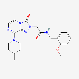 N-(2-methoxybenzyl)-2-[8-(4-methylpiperidin-1-yl)-3-oxo[1,2,4]triazolo[4,3-a]pyrazin-2(3H)-yl]acetamide