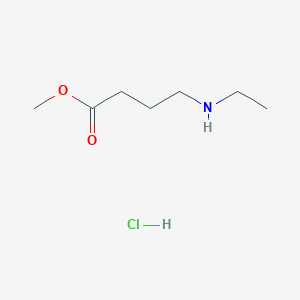 molecular formula C7H16ClNO2 B2678582 Methyl 4-(ethylamino)butanoate hydrochloride CAS No. 1951442-14-0
