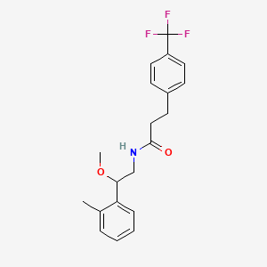 N-(2-methoxy-2-(o-tolyl)ethyl)-3-(4-(trifluoromethyl)phenyl)propanamide
