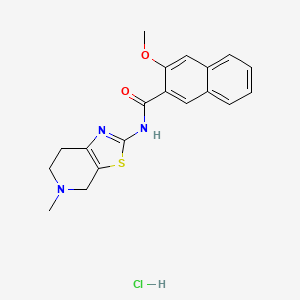 3-methoxy-N-(5-methyl-4,5,6,7-tetrahydrothiazolo[5,4-c]pyridin-2-yl)-2-naphthamide hydrochloride