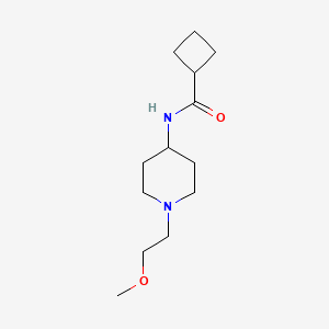 molecular formula C13H24N2O2 B2678599 N-(1-(2-methoxyethyl)piperidin-4-yl)cyclobutanecarboxamide CAS No. 1421490-52-9