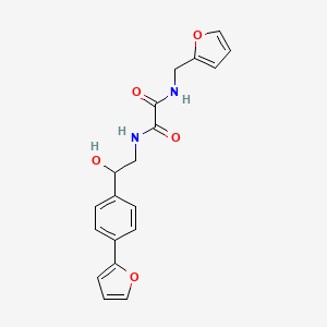 N-[(furan-2-yl)methyl]-N'-{2-[4-(furan-2-yl)phenyl]-2-hydroxyethyl}ethanediamide