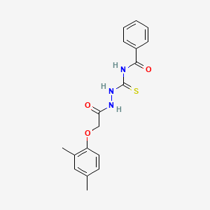 1-(2-(2,4-Dimethylphenoxy)acetyl)-4-benzoylthiosemicarbazide