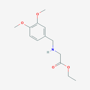 B2678616 Ethyl 2-{[(3,4-dimethoxyphenyl)methyl]amino}acetate CAS No. 60857-14-9