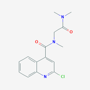 molecular formula C15H16ClN3O2 B2678644 2-[1-(2-chloroquinolin-4-yl)-N-methylformamido]-N,N-dimethylacetamide CAS No. 1096834-69-3