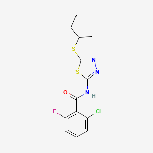N-(5-(sec-butylthio)-1,3,4-thiadiazol-2-yl)-2-chloro-6-fluorobenzamide