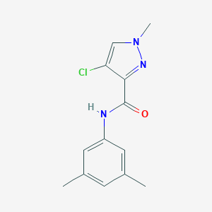 molecular formula C13H14ClN3O B267865 4-chloro-N-(3,5-dimethylphenyl)-1-methyl-1H-pyrazole-3-carboxamide 