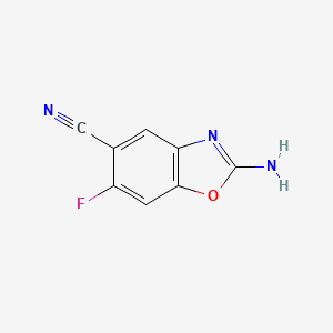 2-Amino-6-fluoro-1,3-benzoxazole-5-carbonitrile