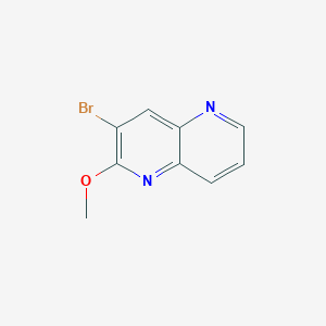molecular formula C9H7BrN2O B2678675 3-Bromo-2-methoxy-1,5-naphthyridine CAS No. 2307552-97-0