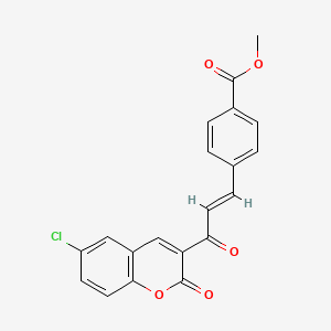 methyl 4-[(E)-3-(6-chloro-2-oxochromen-3-yl)-3-oxoprop-1-enyl]benzoate