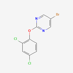 molecular formula C10H5BrCl2N2O B2678683 5-Bromo-2-(2,4-dichlorophenoxy)pyrimidine CAS No. 1275391-61-1