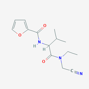 N-[1-[Cyanomethyl(ethyl)amino]-3-methyl-1-oxobutan-2-yl]furan-2-carboxamide