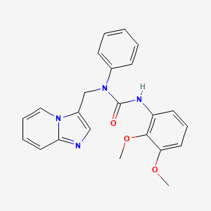 molecular formula C23H22N4O3 B2678696 3-(2,3-Dimethoxyphenyl)-1-(imidazo[1,2-a]pyridin-3-ylmethyl)-1-phenylurea CAS No. 1448044-58-3