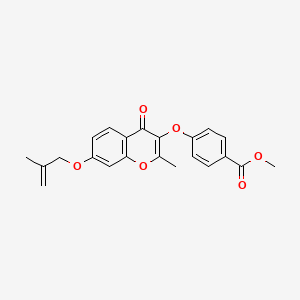methyl 4-({2-methyl-7-[(2-methylprop-2-en-1-yl)oxy]-4-oxo-4H-chromen-3-yl}oxy)benzoate