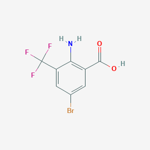 molecular formula C8H5BrF3NO2 B2678720 2-Amino-5-bromo-3-(trifluoromethyl)benzoic acid CAS No. 50419-85-7