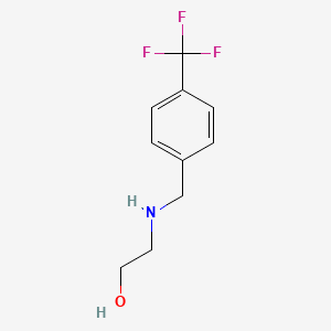 molecular formula C10H12F3NO B2678726 2-[(4-Trifluoromethylbenzyl)amino]ethanol CAS No. 948588-69-0