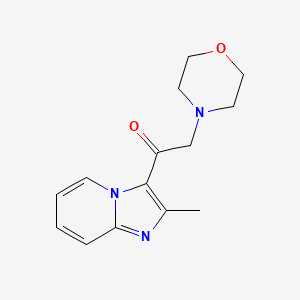 molecular formula C14H17N3O2 B2678737 1-(2-Methylimidazo[1,2-a]pyridin-3-yl)-2-morpholino-1-ethanone CAS No. 383148-01-4