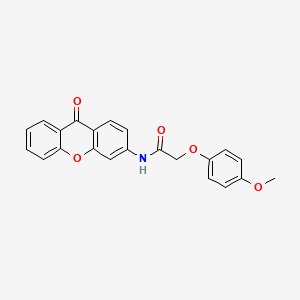 2-(4-methoxyphenoxy)-N-(9-oxo-9H-xanthen-3-yl)acetamide