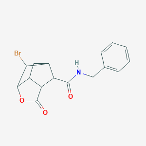 molecular formula C16H16BrNO3 B267875 N-benzyl-6-bromo-2-oxohexahydro-2H-3,5-methanocyclopenta[b]furan-7-carboxamide 