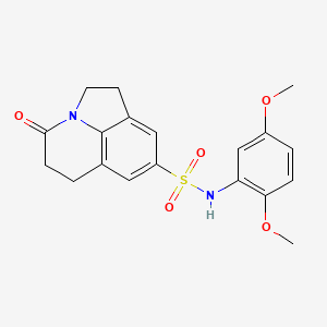 N-(2,5-dimethoxyphenyl)-4-oxo-2,4,5,6-tetrahydro-1H-pyrrolo[3,2,1-ij]quinoline-8-sulfonamide