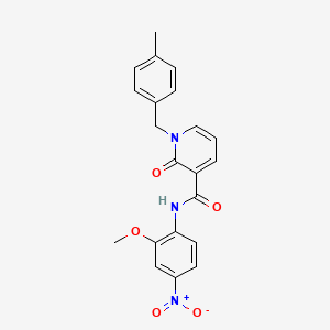 N-(2-methoxy-4-nitrophenyl)-1-(4-methylbenzyl)-2-oxo-1,2-dihydropyridine-3-carboxamide