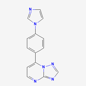 7-[4-(1H-imidazol-1-yl)phenyl][1,2,4]triazolo[1,5-a]pyrimidine
