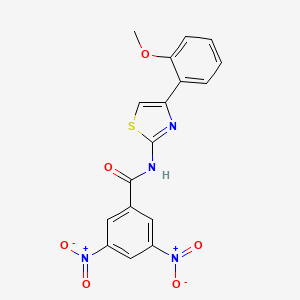 N-[4-(2-methoxyphenyl)-1,3-thiazol-2-yl]-3,5-dinitrobenzamide