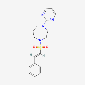 1-[(E)-2-Phenylethenyl]sulfonyl-4-pyrimidin-2-yl-1,4-diazepane