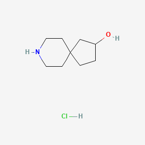 molecular formula C9H18ClNO B2678768 8-Azaspiro[4.5]decan-3-ol;hydrochloride CAS No. 2567498-31-9