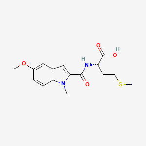 (2S)-2-[(5-methoxy-1-methylindole-2-carbonyl)amino]-4-methylsulfanylbutanoic acid