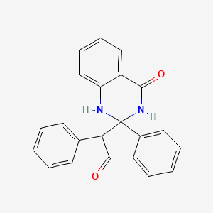 molecular formula C22H16N2O2 B2678779 12-Phenylspiro[1,2,3-trihydroquinazoline-2,3'-indane]-4,11-dione CAS No. 1022401-68-8