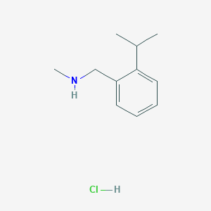 N-Methyl-1-(2-propan-2-ylphenyl)methanamine;hydrochloride