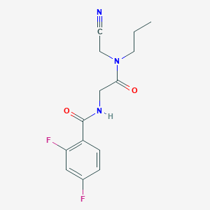 N-[2-[Cyanomethyl(propyl)amino]-2-oxoethyl]-2,4-difluorobenzamide