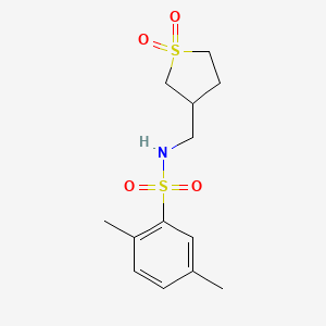 N-[(1,1-dioxo-1lambda6-thiolan-3-yl)methyl]-2,5-dimethylbenzene-1-sulfonamide