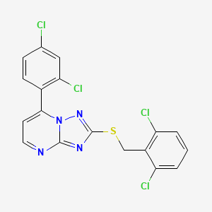 2-[(2,6-Dichlorobenzyl)sulfanyl]-7-(2,4-dichlorophenyl)[1,2,4]triazolo[1,5-a]pyrimidine
