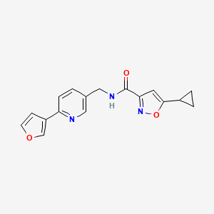 5-cyclopropyl-N-((6-(furan-3-yl)pyridin-3-yl)methyl)isoxazole-3-carboxamide