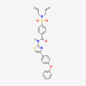 4-(N,N-diallylsulfamoyl)-N-(4-(4-phenoxyphenyl)thiazol-2-yl)benzamide